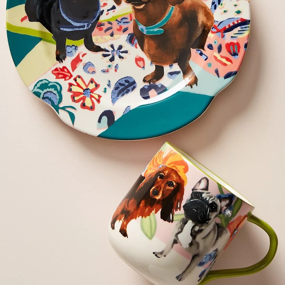 Anthropologie-Jay McClellan Studio Bone Appetit Mug- KONA & WHALES - Picture 6 of 6